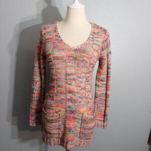 Rue 21 Long Pocketed Knit Sweater Size Medium